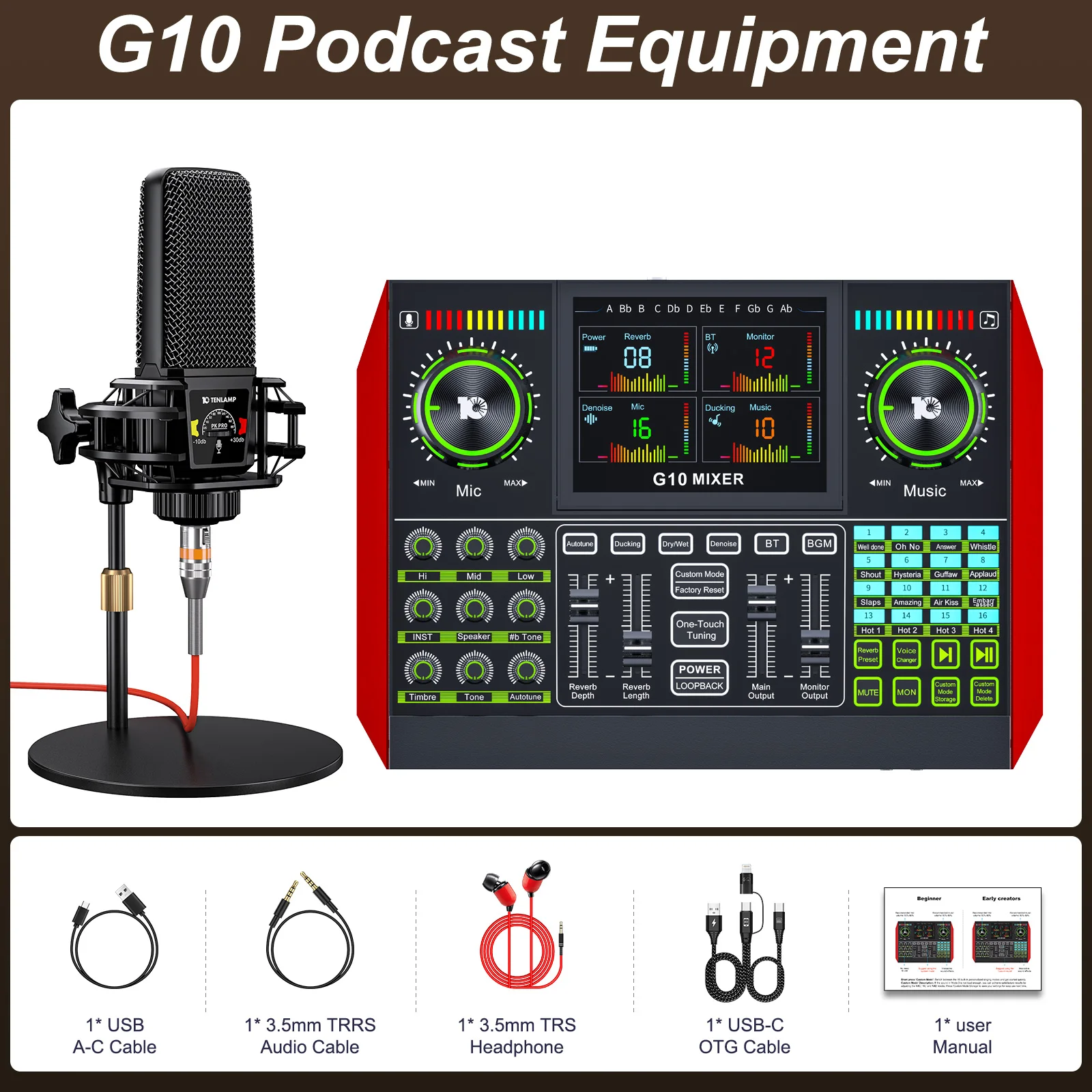 Pc Gaming Youtubers - Tenlamp 6 Channel Live Sound Card