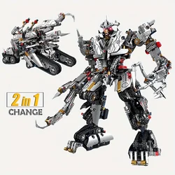 Mech 2 in 1 Shape-shifting  Small particle building block assembly building blocks  toy gift