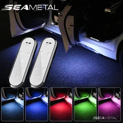 SEAMETAL LED Car Door Opening Warning Atmosphere Light Auto Door Decoration Welcome Decor Ambient Lamp Safety Car Accessories 5V