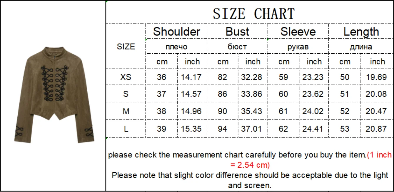 2026 Neue Damen Wildleder Kurzjacke Stehkragen Handgemachte Knotenstickerei Schlanke Passform Langarm Mode Retro Damen Oberbekleidung – Detail 1