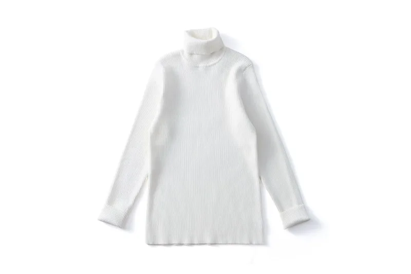 UNITIM Herbst Winter Kinder Mädchen Pullover Säugling Baby Mädchen Bonbonfarben Rollkragenpullover 1-6 Jahre Mädchen Einfache Lässige Strickwaren – Detail 29