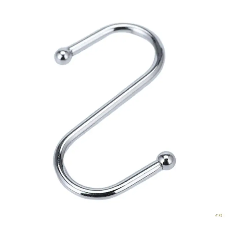 

41XB Practical Shower Curtain S Hook for Door Window Bathroom Bedroom Curtain S Hook Unique Design S Hanger Closet Hook