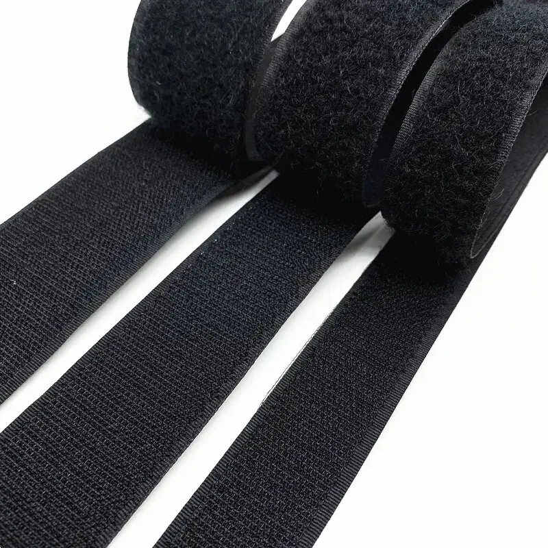 1/5/25Meter Household Hook and Loop Non-Adhesive Fastener Tapes Reusable Magic Nylon Strip DIY Sewing Accessories 20/25/30/50mm