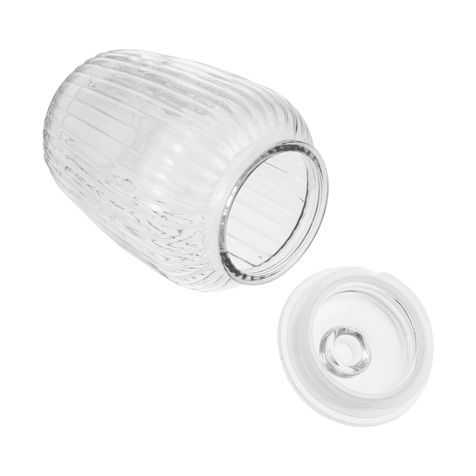 

1Pcs Clear Glass Jar Moisture Proof Sealed Canister High Borosilicate Heat Resistant Storage Tank for Cereal Beans