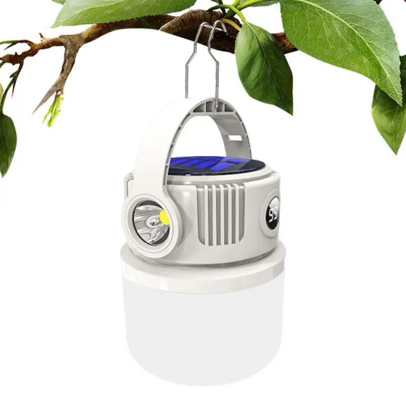 

Solar Lanterns Survival Light LED Portable Waterproof Flashlight Lantern With Digital Display For Survival Tent Pathway Lawn