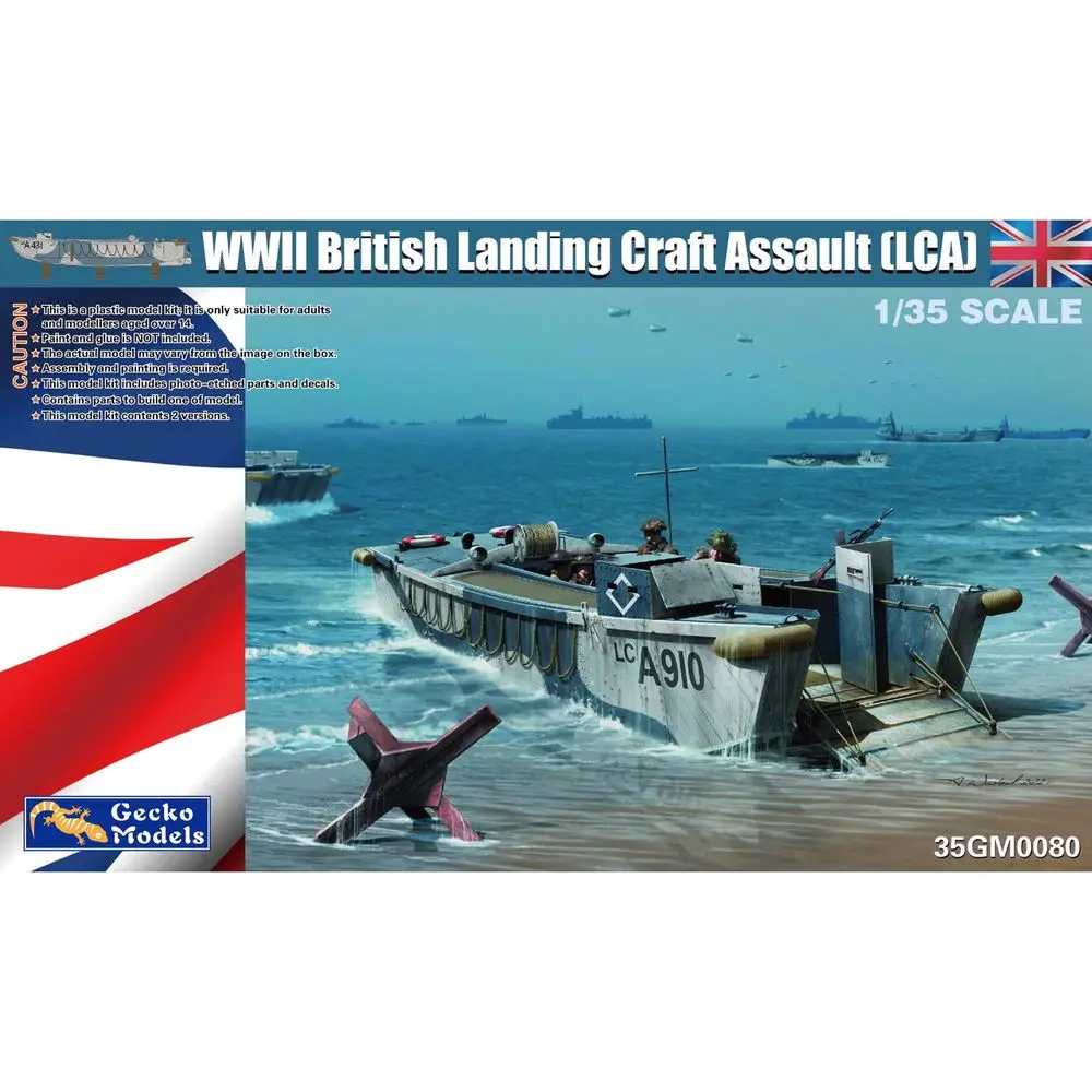 Gecko Models 35GM0080 1/35 WWII British Landing Craft Assault (LCA) - Scale Model Kit