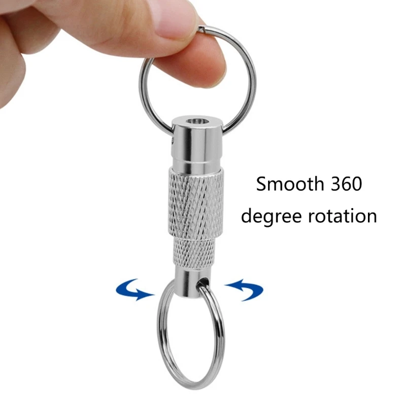 Porte-clés ouverts à dégagement rapide, boucle rotative, détachable, pour le Camping en plein air