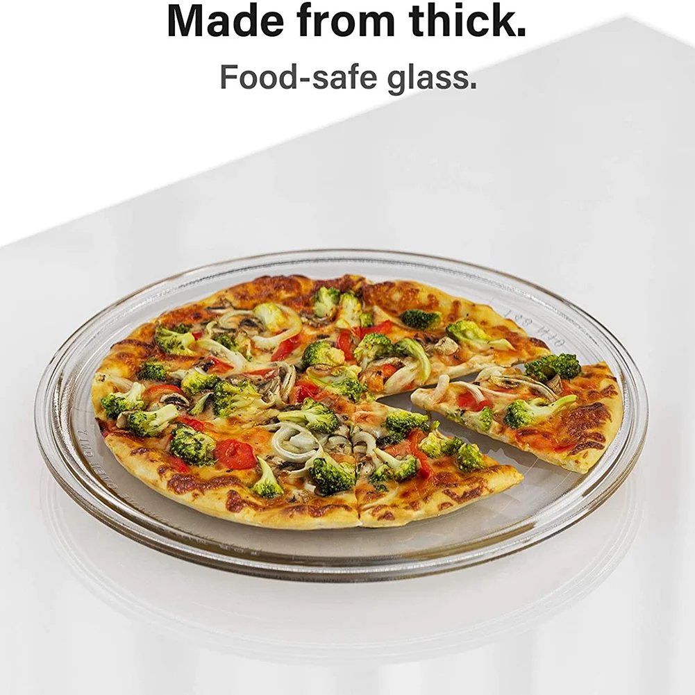 Gen Basic 10.5Inch Microwave Plate Spare Microwave Dish Durable Universal Microwave Turntable Glass Plates Round Replacement Pla
