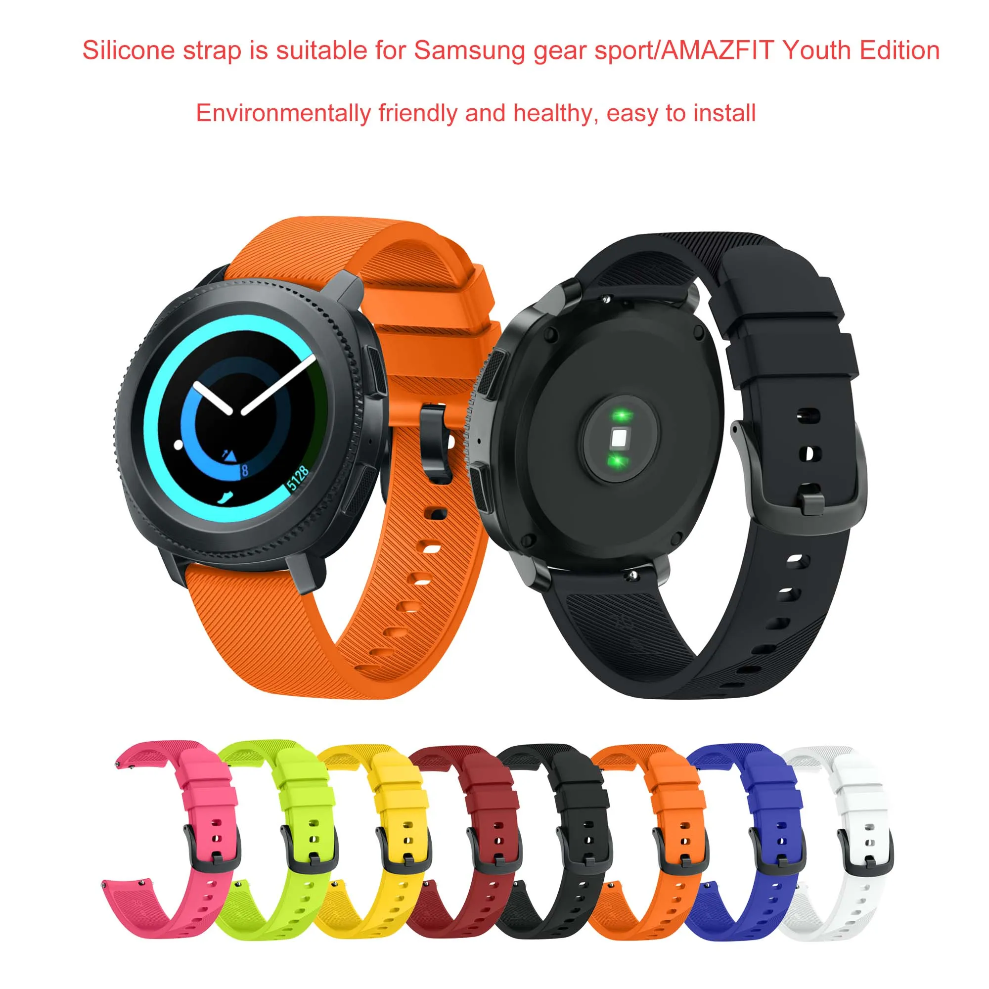 18mm Silicone strap For Garmin Forerunner 265 265S 255S 255 Vivoactive 3 4 Strap Wristband For For Garmin Venu 2 Band