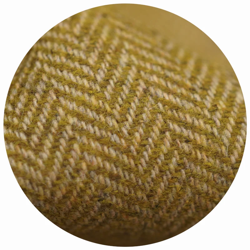 

Яркая смесовая желтая шерстяная твидовая ткань для пальто, 480 г, весна-осень, модная пряжа, ткань для рукоделия, домашняя губчатая подкладка, DIY