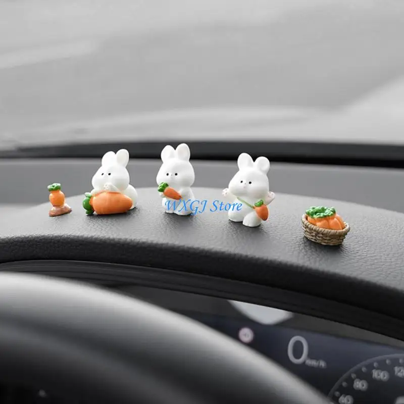 37JE Decorss Friendly Resin Car Accessory Decorative Sculpture With Not Slip Bottom Multiple Styles For Custom Cabin Decors