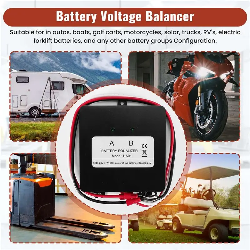 HA01 Solar Battery Voltage Equalizer For 24V Lead-Acid Gel Battery Balancer Stable Battery Solar System