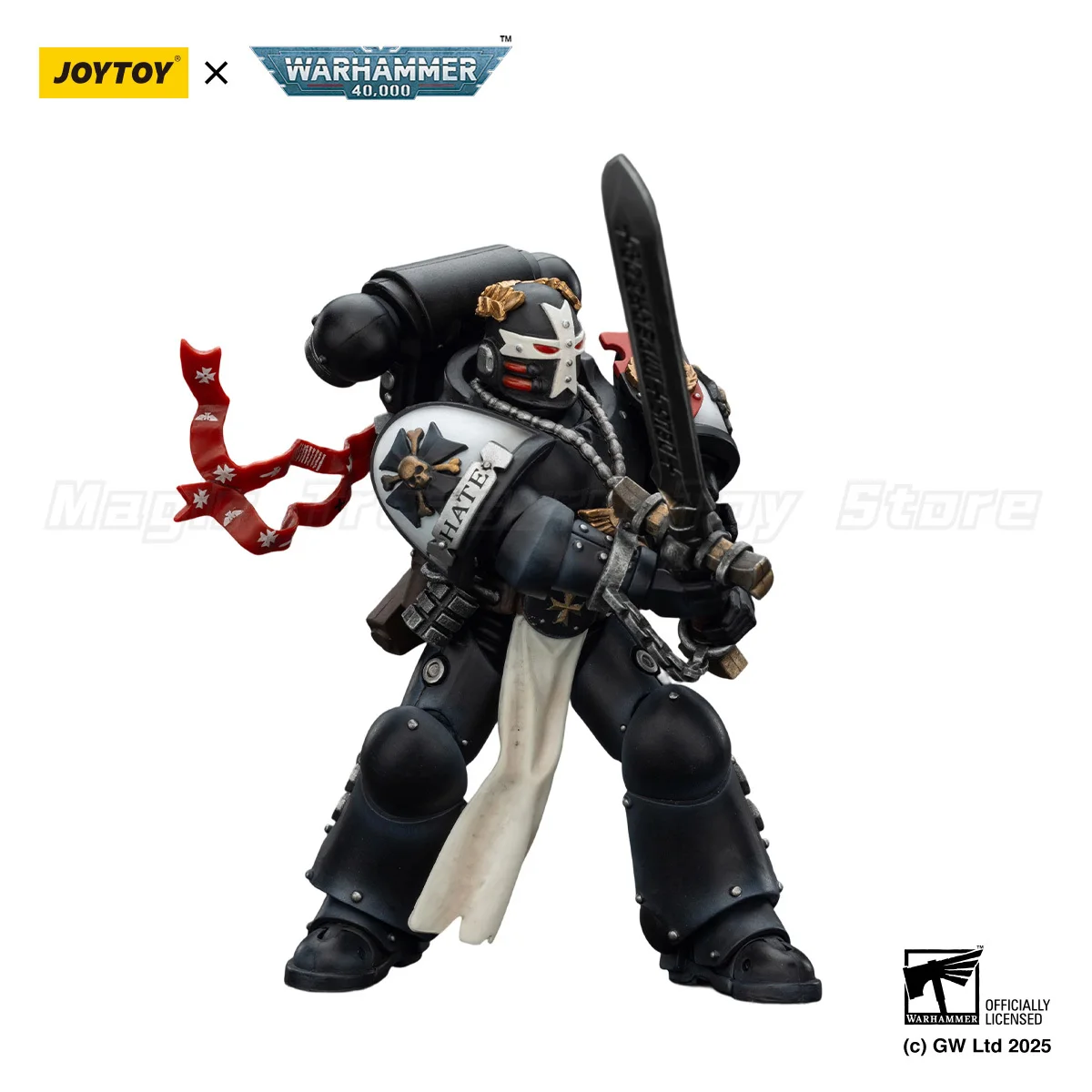 【Op voorraad】JOYTOY 1/18 Action Figure Warhammer 40K Black Templars Emperor's Championship Bayard's Revenge Model Speelgoed Cadeau