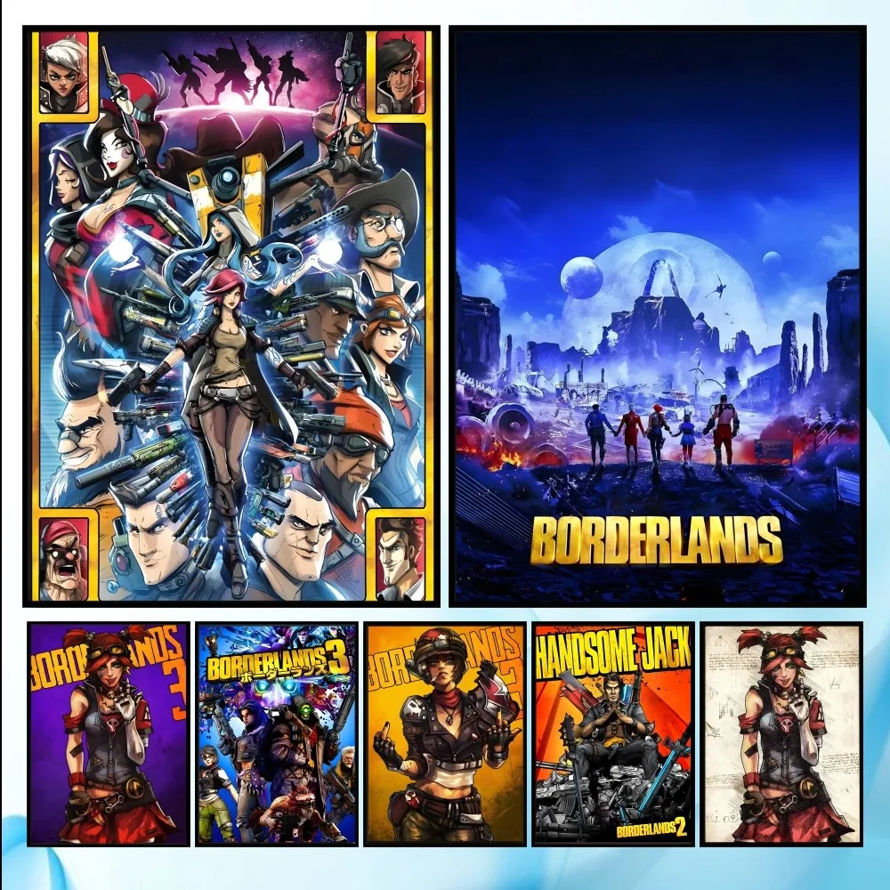 Игра B-BORDERLANDS постер HD арт липкая стена водонепроницаемый дом гостиная спальня бар эстетическое украшение
