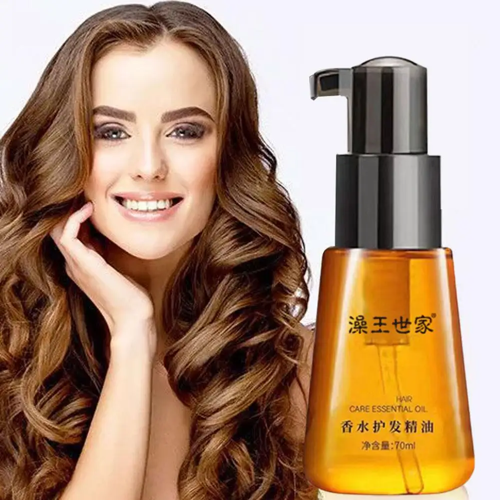 70ml โมร็อกโก Hair Care Essential Oil Anti-hair Loss ผลิตภัณฑ์ Hair Essential ปรับปรุงคุณภาพซ่อมแซมน้ํามันผมแห้ง R1D9