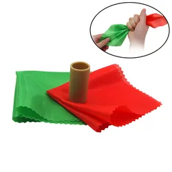 1 set Double Color Changing Hanky Silk Magic Tricks Close Up Illusion Gimmick Prop Change 2 Great Chameleon Silk Disappear Magia