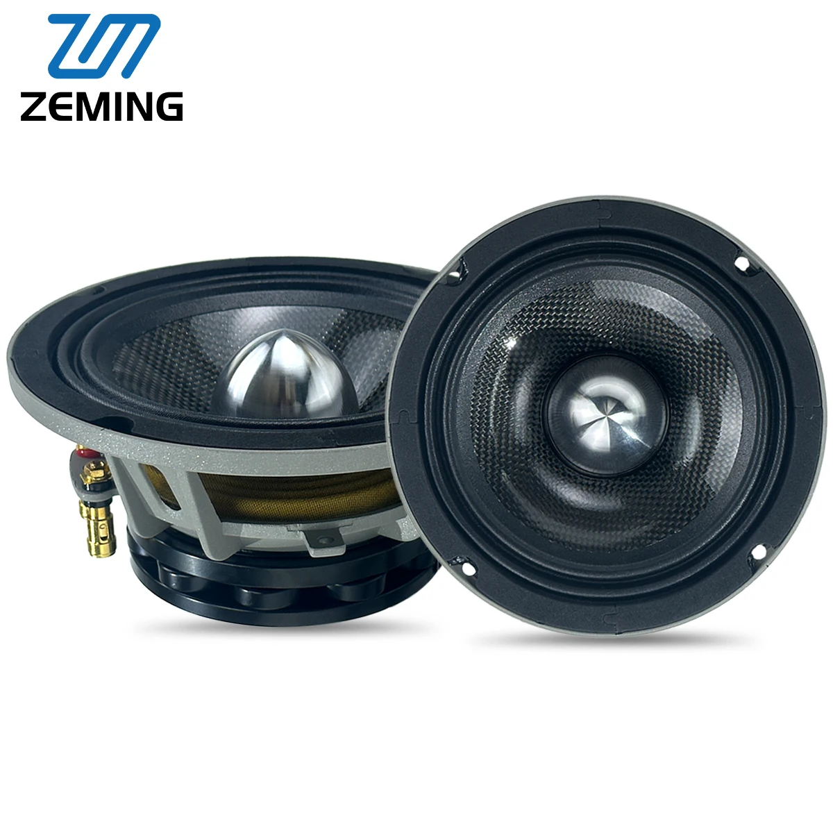 Factory NOM. Power 200W 6.5Inch 98DB Car audio Midrange Speaker with N42-neodymium magnet & 50mm-Pure copper voice coil (1pcs)