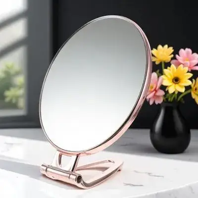 

Handheld Mirror Double Sided 3x Magnifying Portable Beauty Vanity Mirror for Makeup Facial Care Skincare Tools