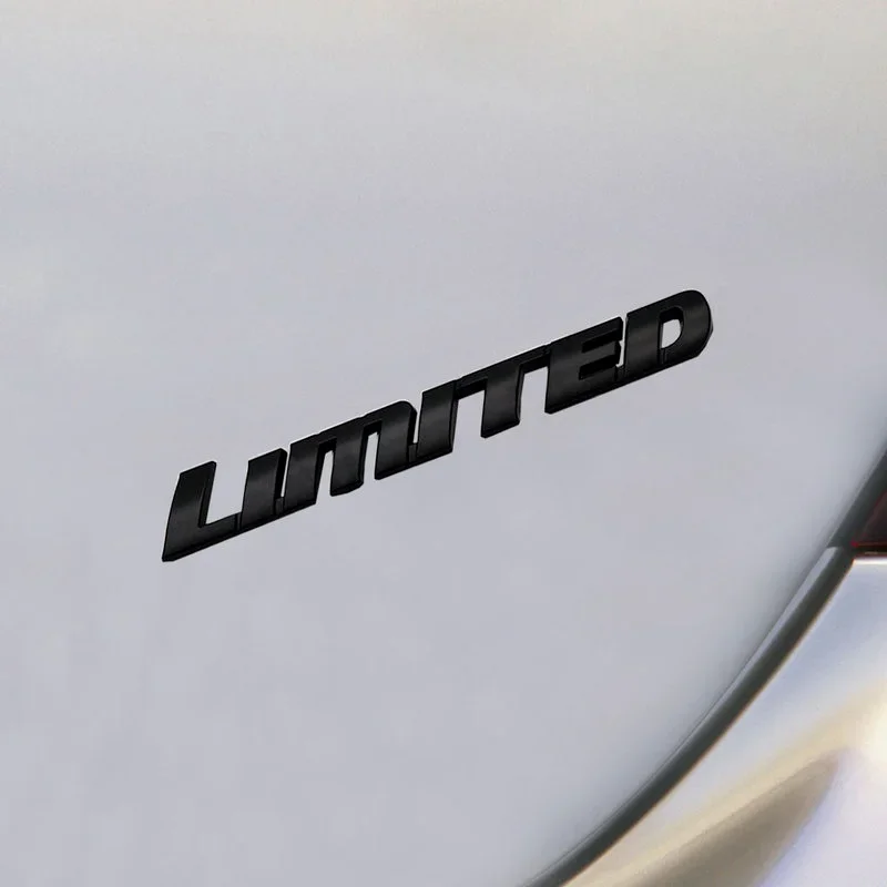 

LIMITED Styling 3D Car Sticker Badge Luxury LIMITED Letter Emblem Logo Decal ABS Waterproof Exterior Parts for Toyota Highlander