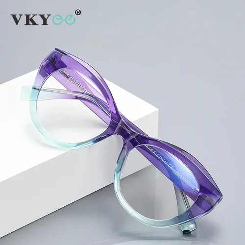 Imagen 2 del producto Vicky-gafas de lectura con montura de moda para mujer, gafas de lectura antiluz azul, miopía graduada personalizable, hipermetropía, PFD2168