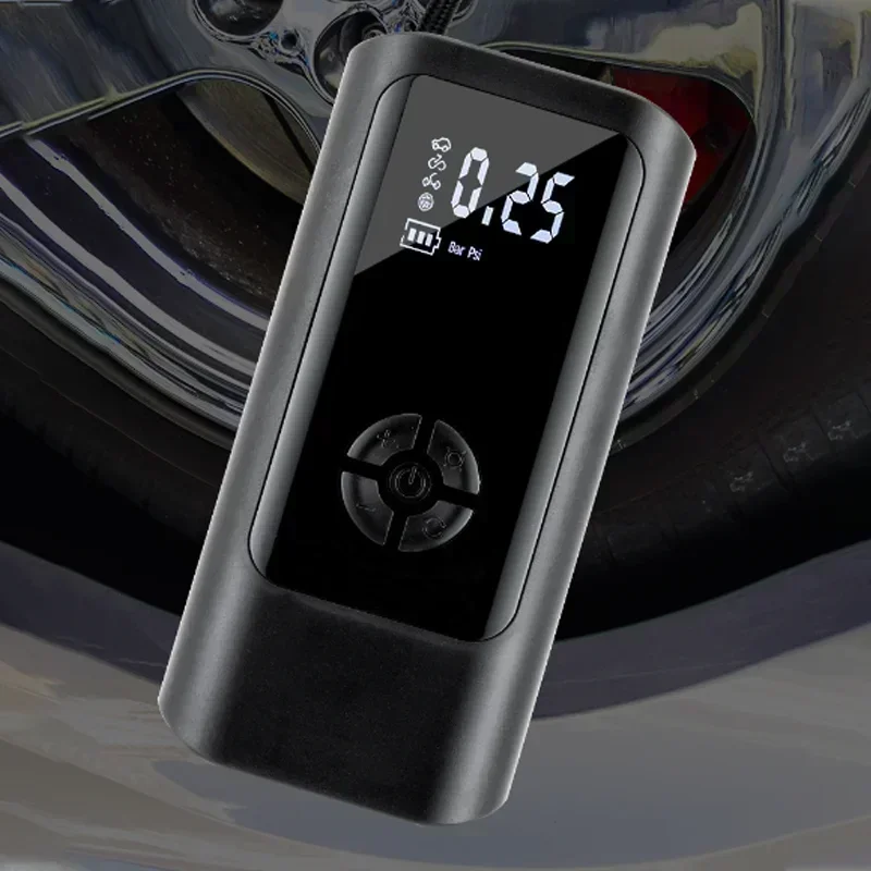 

1PC Super Smart Mini Wireless Vehicle Electric Inflator Illuminates High Pressure Inflating of Automobile Tires