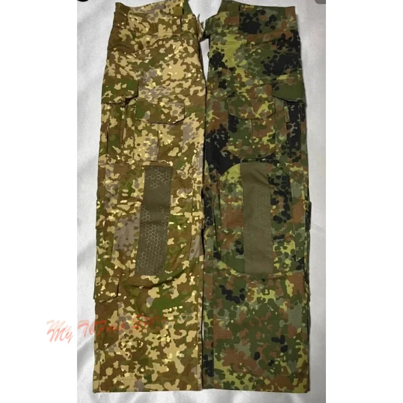 مكافحة الأشعة تحت الحمراء جميع التضاريس الألمانية FleckTarn التمويه السراويل التكتيكية الغابة دي بقعة كامو التدريب بنطلون الأشعة تحت الحمراء حماية النسيج