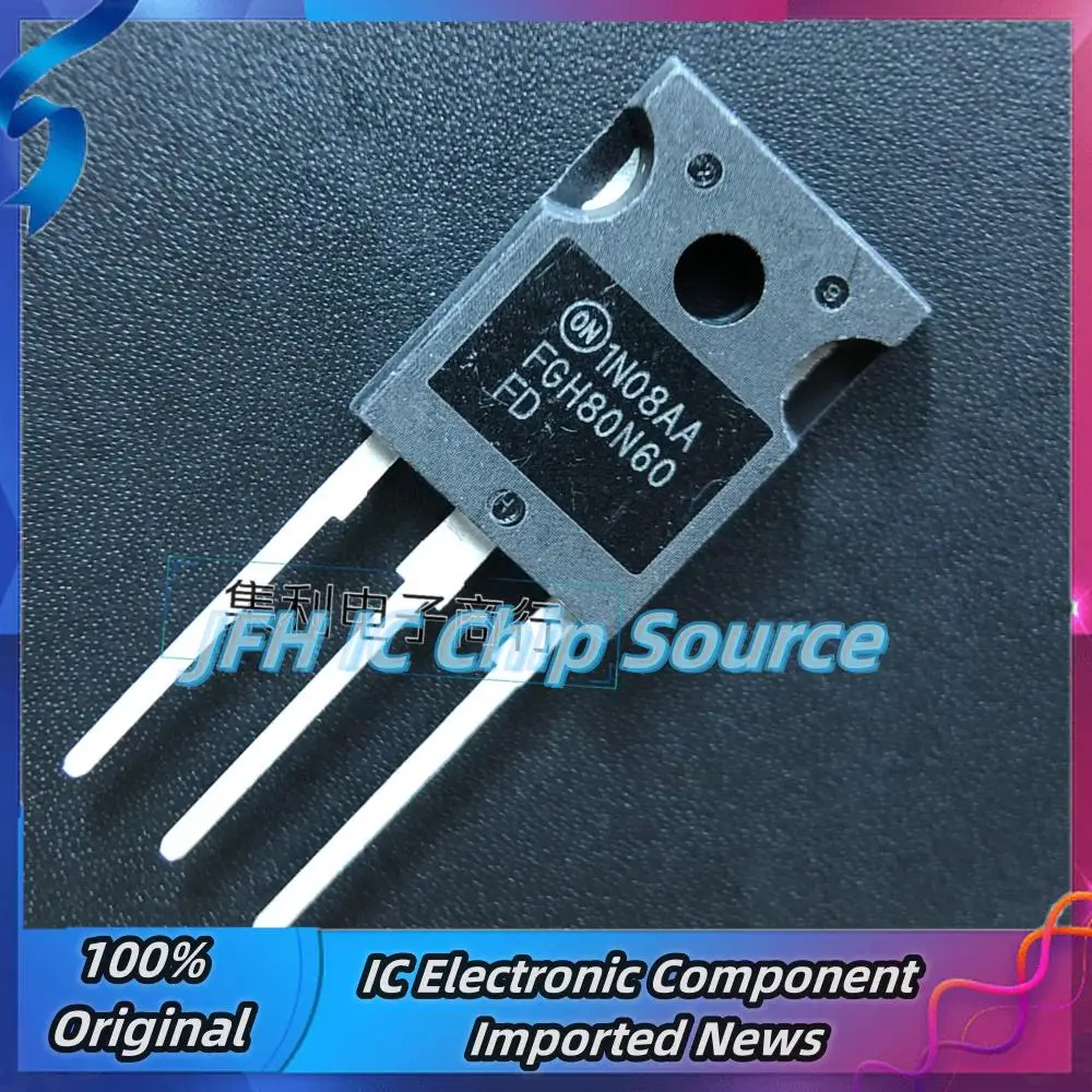 5PCS-10PCS FGH80N60FD  TO-247 80A 600V IGBT  Best Quality Stock