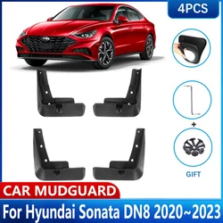 4x Car Mud Flap For Hyundai Sonata DN8 2020 2021 2022 2023 Wheel MudFlaps Fender Mud Guards Splash Protect Mudguards Accessories