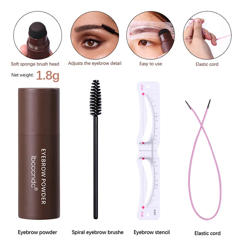 Augenbrauen stempel Schablonen lift Augenbrauen profession elle Augenbrauen Make-up Enhancer wasserdichte Puder Stempel Shaping Kit Make-up-Produkte