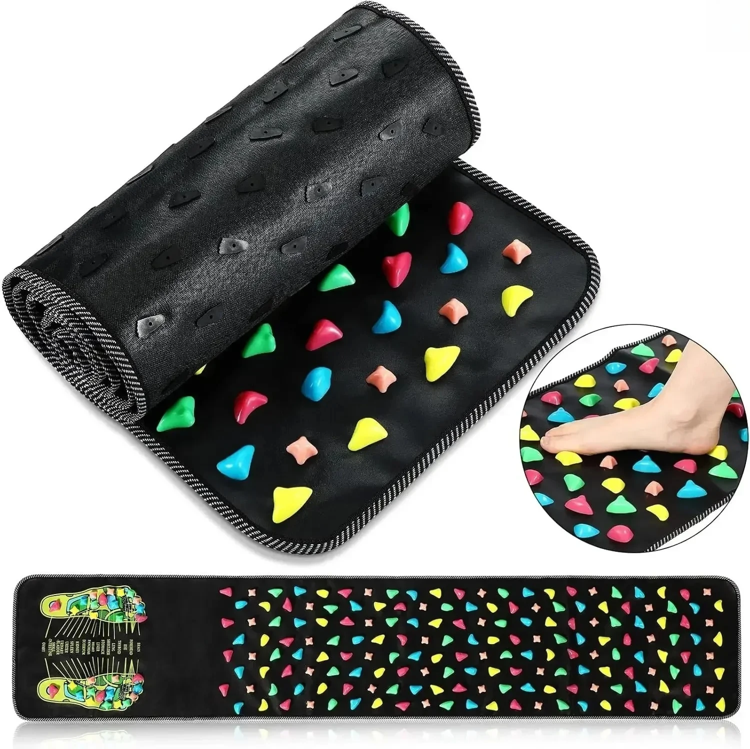 One-Piece Acupressure Pad Pebbles Foot Massager Foot Reflexology Massage Health Care Walking Plantar Pressure Plate Home Gifts