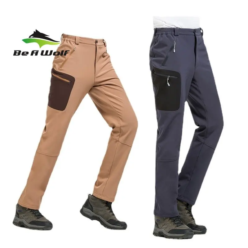 

Be A Wolf Hiking Pants Men Waterproof Softshell Warm Outdoor Trousers Sports Camping Trekking Fish Cycling Run Climbing Pants