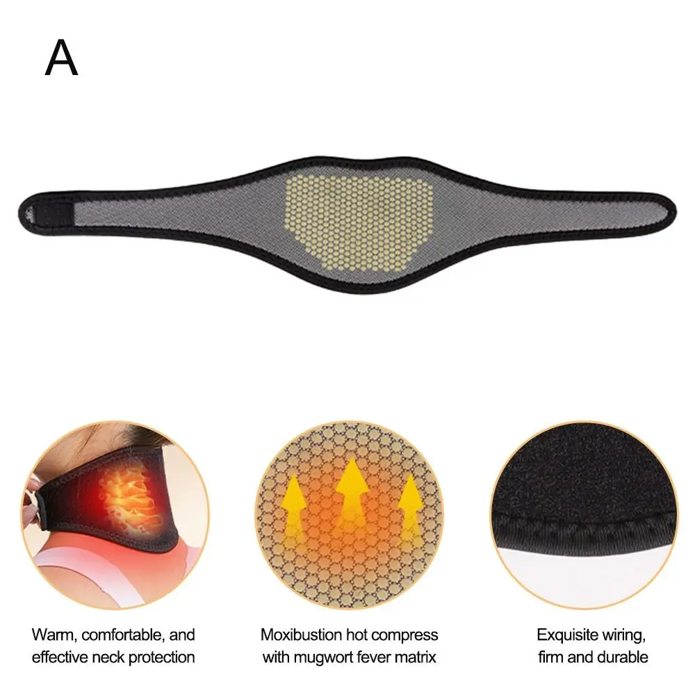 

Portable Self-heating Heated Neck Support Brace Pain Relief Adjustable Neck Wrap Health Care Massager Neck Pad