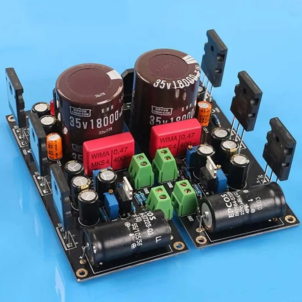 

One Pair Hood 1969 Class A Power Amplifier Finished Board With Toshiba 5200