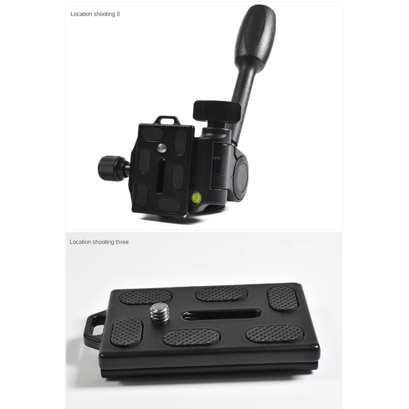 หัวโลหะสำหรับขาตั้งกล้องขาเดียวขาตั้งตัวยึดกล้องขาตั้งกล้องวิดีโอไฮดรอลิกขาตั้งกล้องแบบพาโนรามา