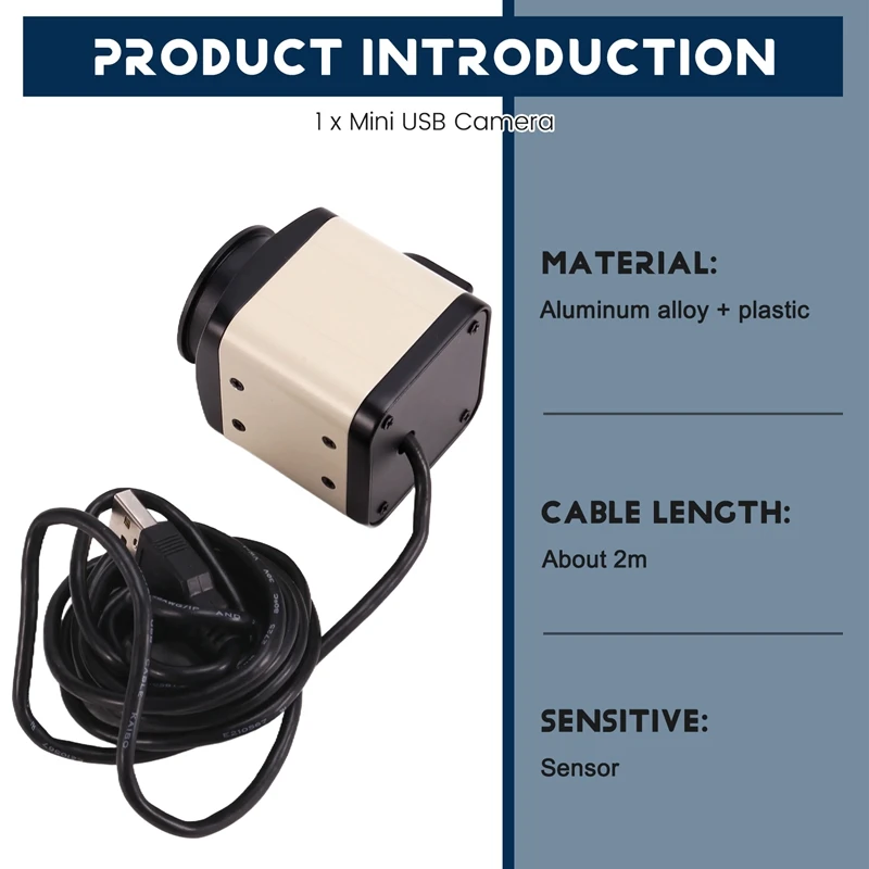 New-Mini Metal Box 8MP IMX179 4K Autofocus USB HD PC Webcam Video Live Streaming Teaching Computer Camera