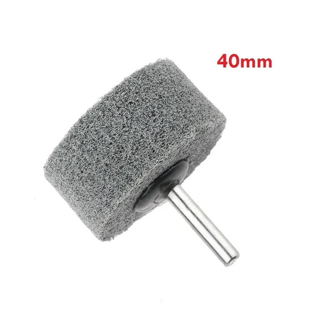 Rotary Tools Grinding Head 20-50mm 20/25/30/40/50mm 6mm Shank For Drill Grinder Gray Nylon Fiber Polishing Wheel Power Tools