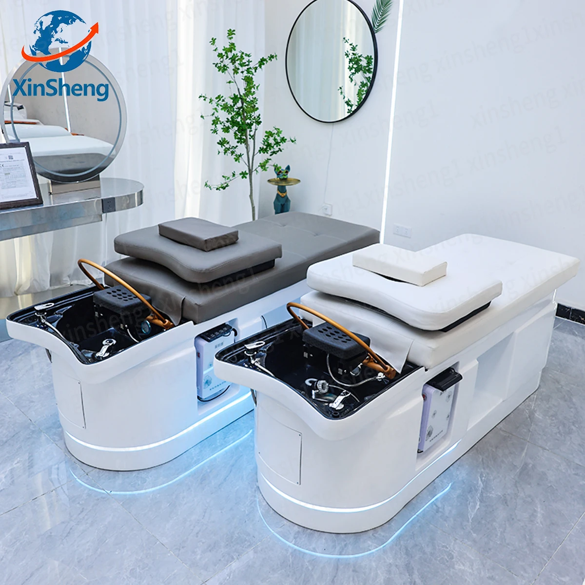 

XinSheng Thai Massage Table Massage Bed Head SPA Shampoo Beds Beauty Salon Furniture Sofa Bed Barber Hair Washing Equipment