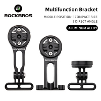 ROCKBROS Bicycle Computer Holder Bracket IGPSPORT Garmin Wahoo Computer Lightweight Aluminum Alloy Bracket Stem Adjustable Mount