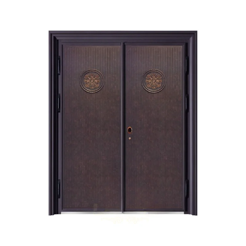 Luxury Design Factory Price Metal Steel Security Entrance Front Bulletproof Door For Sale