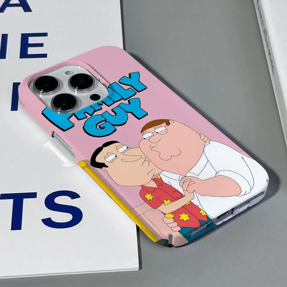 Familys Guys Phone Case for iPhone 16 15 14 13 12 11 Pro Max XS XR XSMax 6 7 8 Plus Glossy HD Hard PC Cover