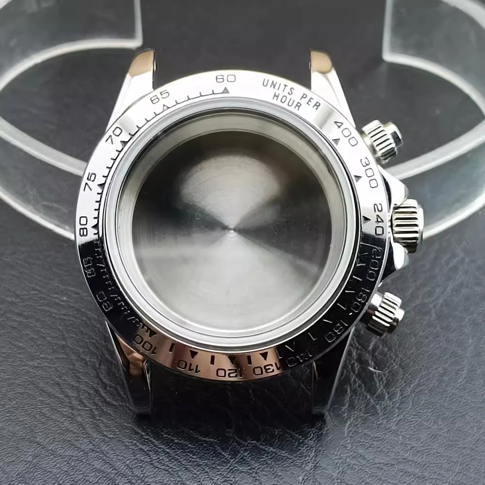 Stainless steel ceramic ring mouth for VK63 three eye quartz movement modification watch case accessories