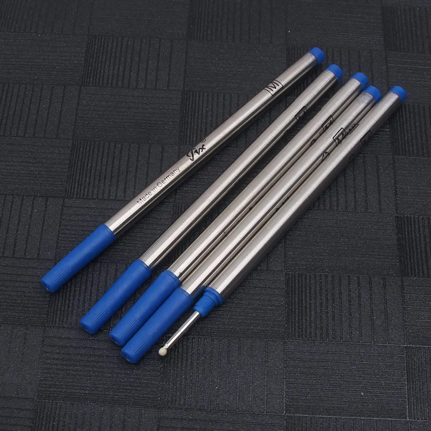 10 Pcs/lot Roller Rollerball Pen Refill Blue / Black Ink M 710 Type M Point Smooth Writing Pen Accessories