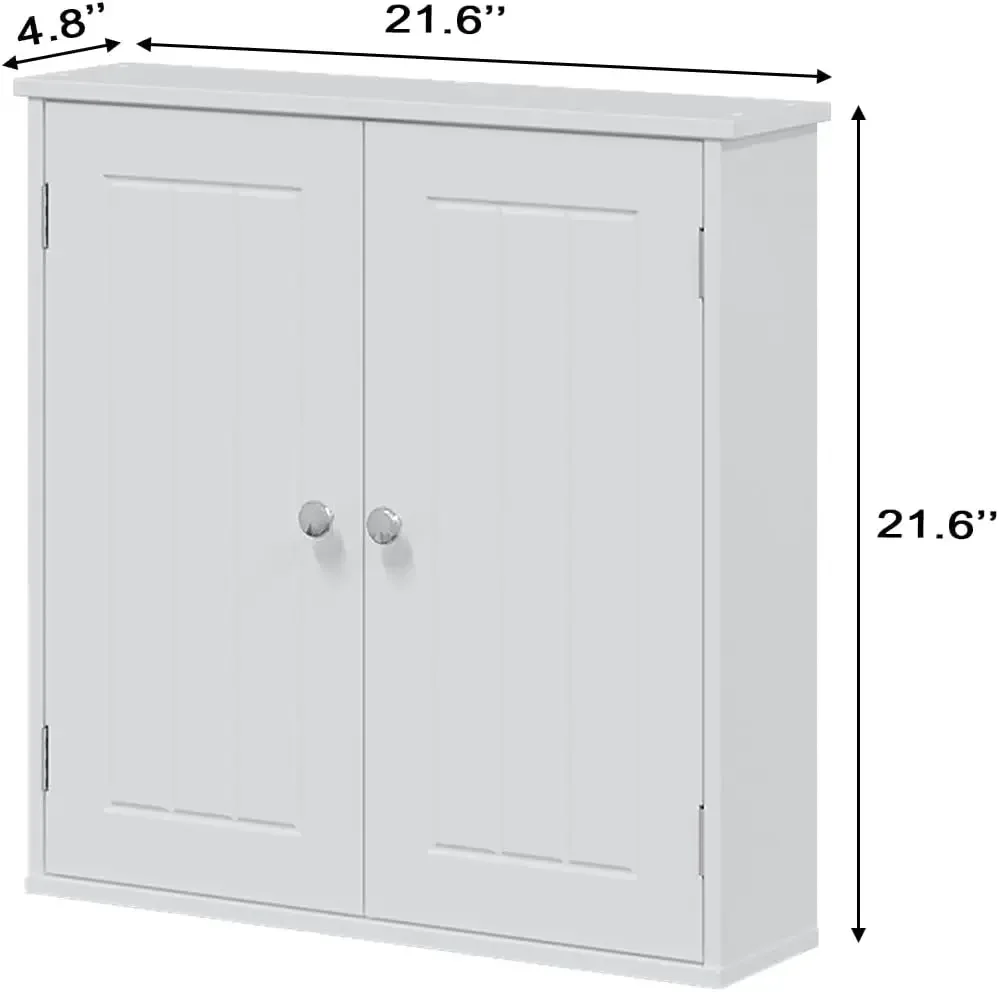 Bathroom Wall Cabinet Over Toilet,Small Medicine Cabinet for Bathroom Laundry Room Kitchen,Space Saver Storage Cabinet