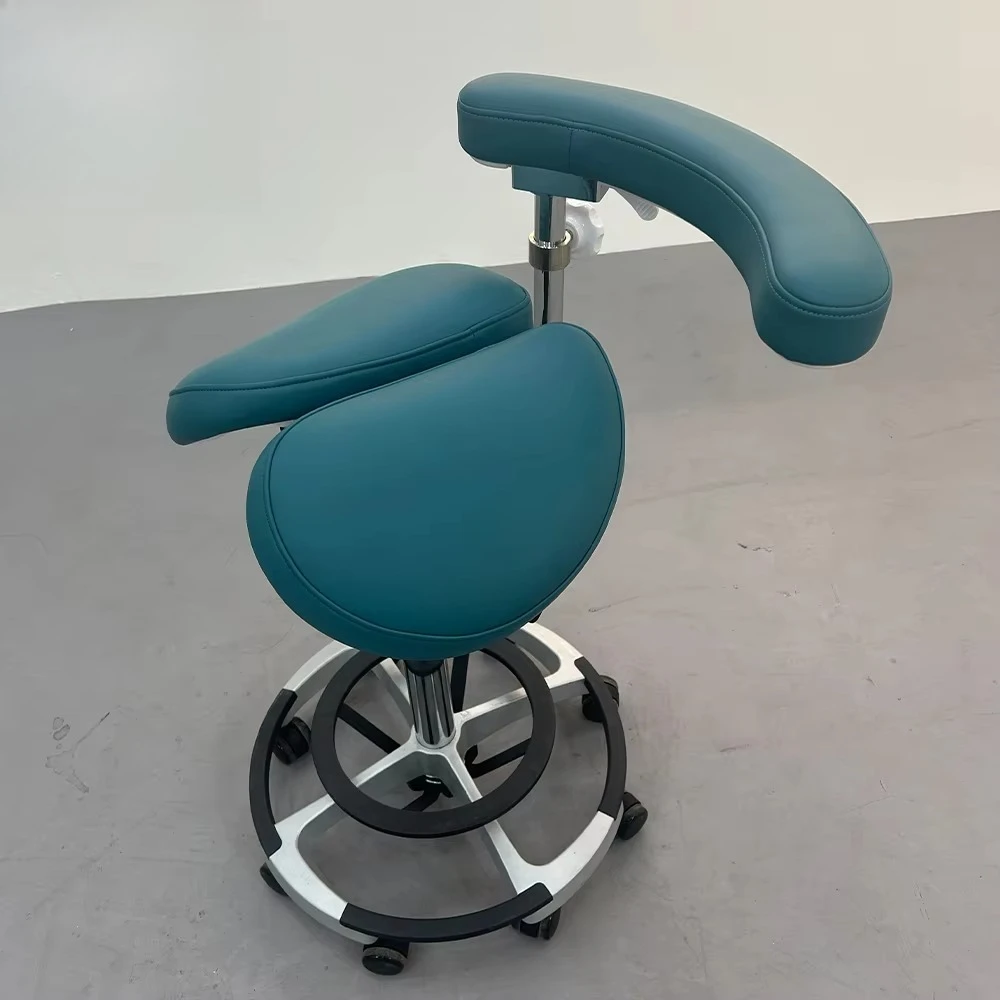 Adjustable Dental Stool with Armrest Dentist Chair Stool for Dental Procedure Dental Assistant Chair