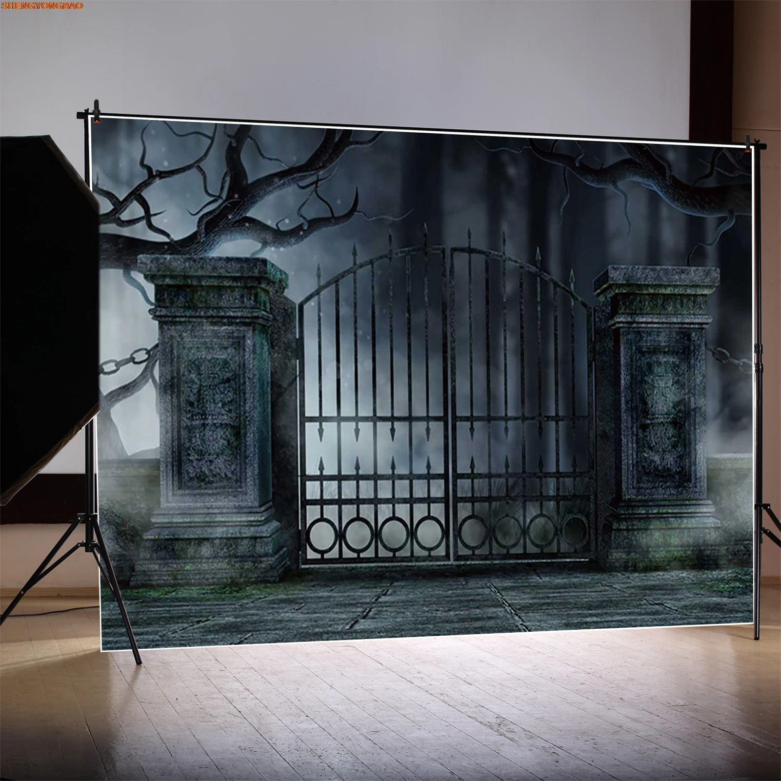 Halloween 2025 Photography Backdrop Children Castle Party Banner Photozone Background Photo Studio Photobooth Props