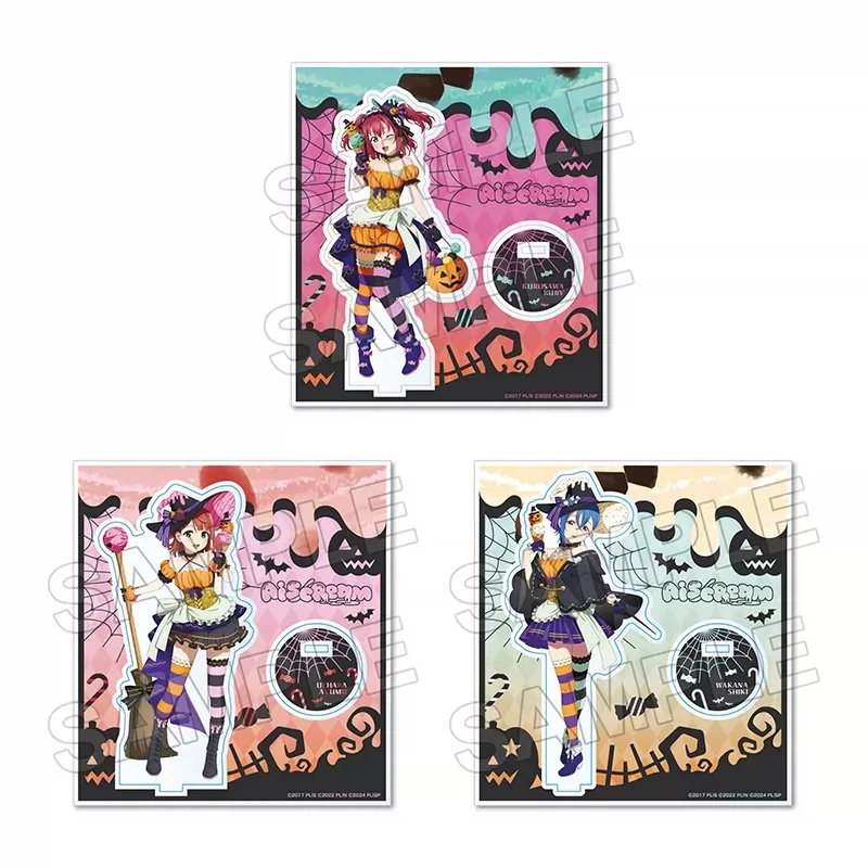 AiScReam Game Character Acrylic Stand With Base Two‑Side Printed Desktop Collectible Ornament Birthday Gift Keychain