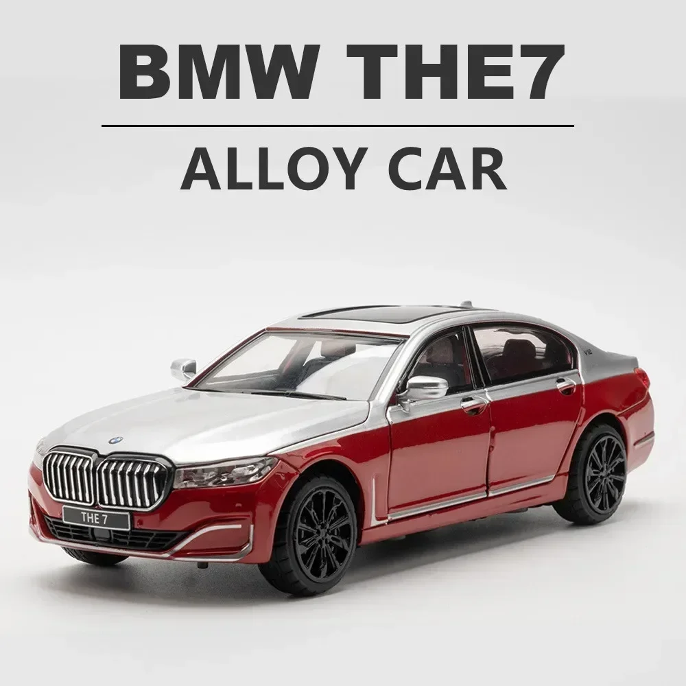 1:24 BMW THE 7 760LI High Simulation Diecast Metal Alloy Model car Sound Light Pull Back Collection Kids Toy Gifts