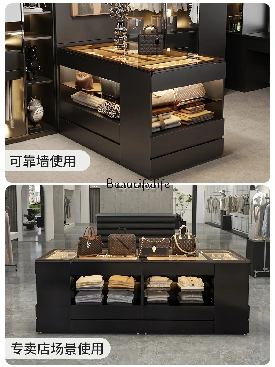 ตู้เก็บของแบบมินิมอลทันสมัย GG8 สำหรับห้องแต่งตัว ตู้โชว์เครื่องประดับ ตู้ลิ้นชักสองด้านสำหรับใช้ในบ้าน