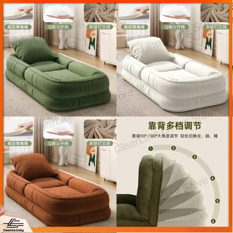 for Huge Lazy Sofa Bed Folding Recliner Single Tatami for Bedroom Balcony Human Kennel Internet Celebrity Room