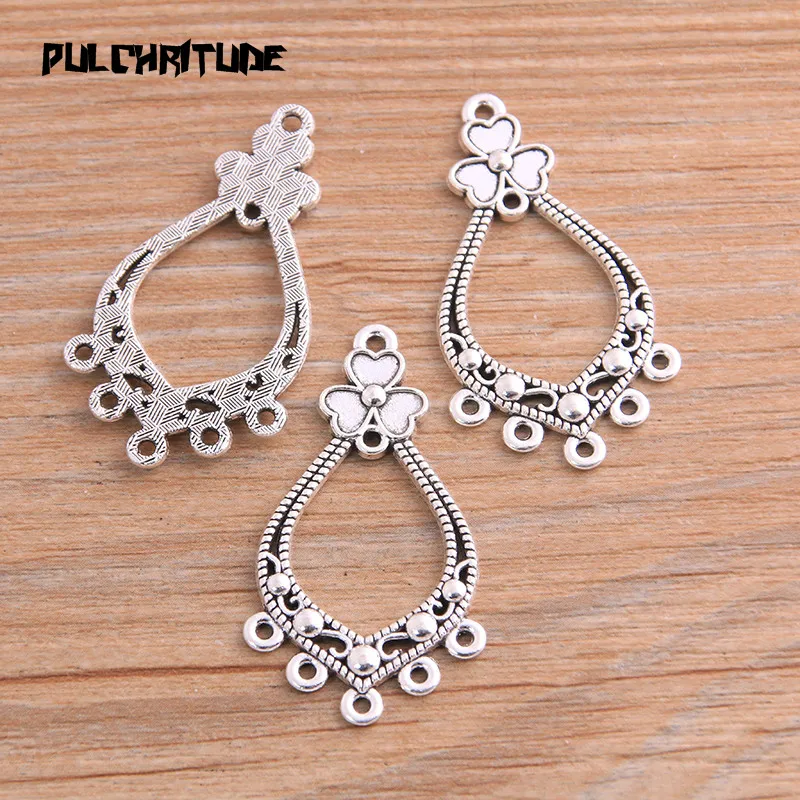 8pcs 23*41mm New Product Two Color Zinc Alloy Bottle Flower Porous Connectors Jewelry Making DIY Handmade Craft